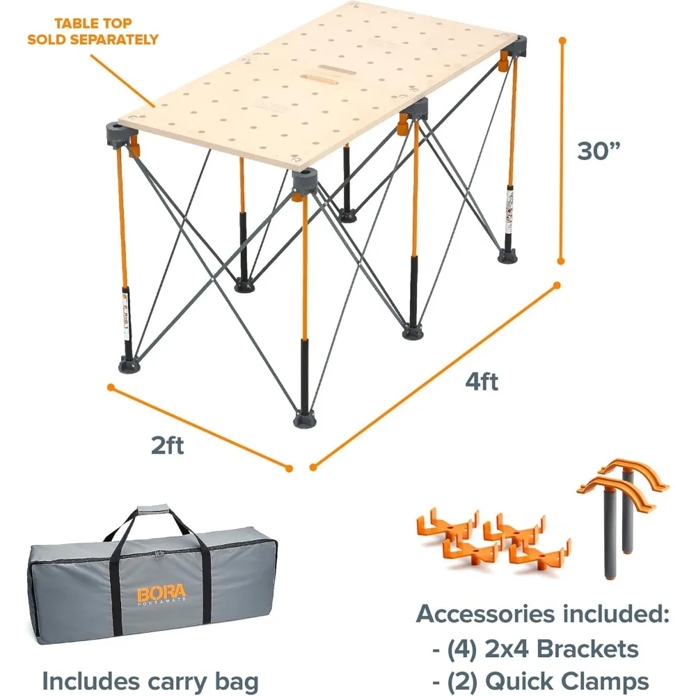 Centipede CK6S 30 inch height Portable Work Stand, Includes 4 X-Cups, 4 Quick Clamps30 inch work height, 2500lb weight