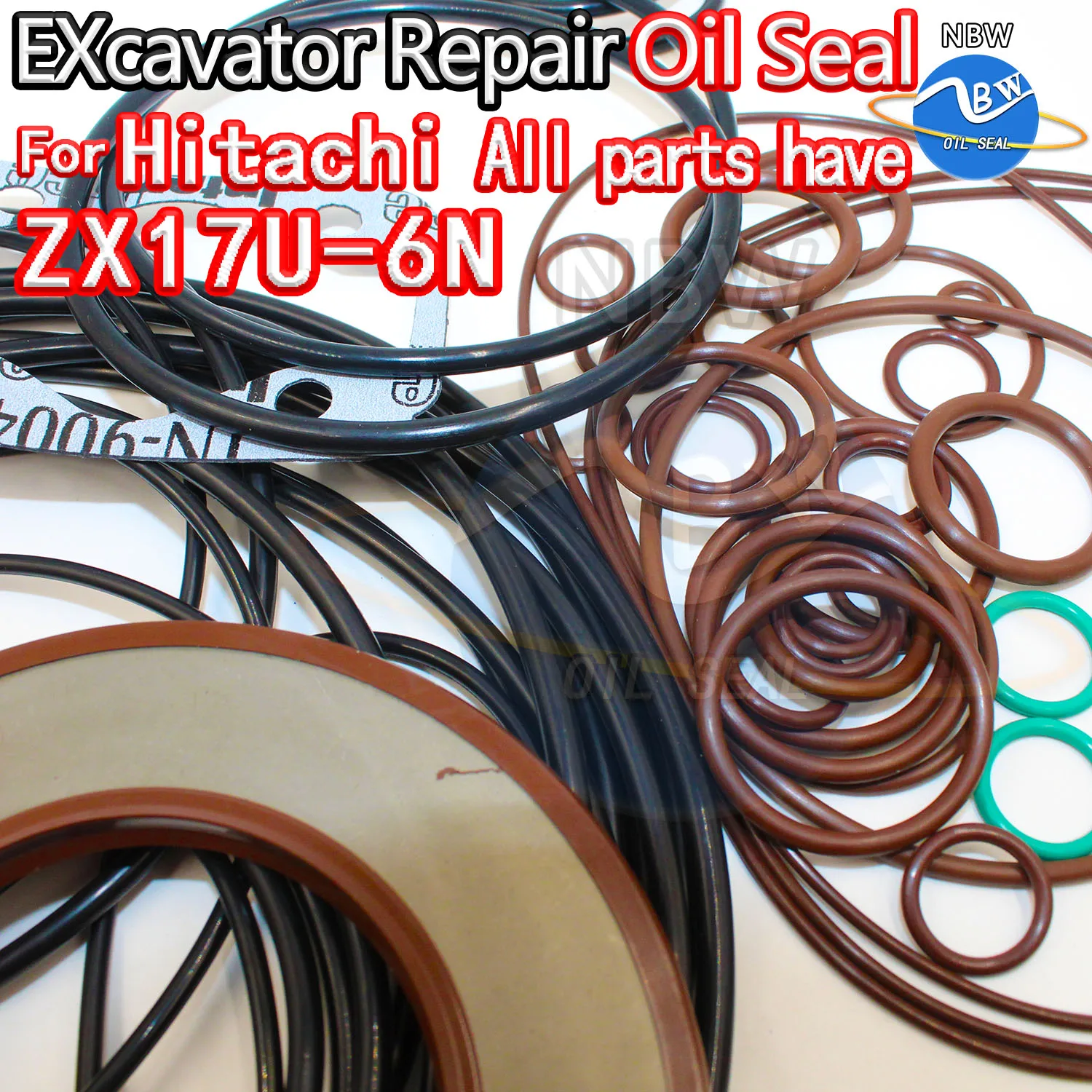 

For HITACHI ZX17U-6N Excavator Oil Seal Kit High Quality Repair Hit ZX17U 6N Control Pilot Valve Blade TRAVEL MOTOR Joystick