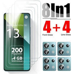 8To1 Camera Protective Glass For Xiaomi Redmi Note 13 Pro 5G Screen Protector Tempered Glass HD Film Redmy Remi Note13 Pro 4G 5G