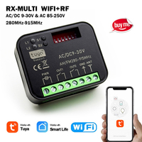 New RX-MULTI 300 a 868 MHz Tuya WIFI Receiver 433MHz Gate Switch Controller AC DC 9-30V 85-250V Garage Door Smart Switch Module