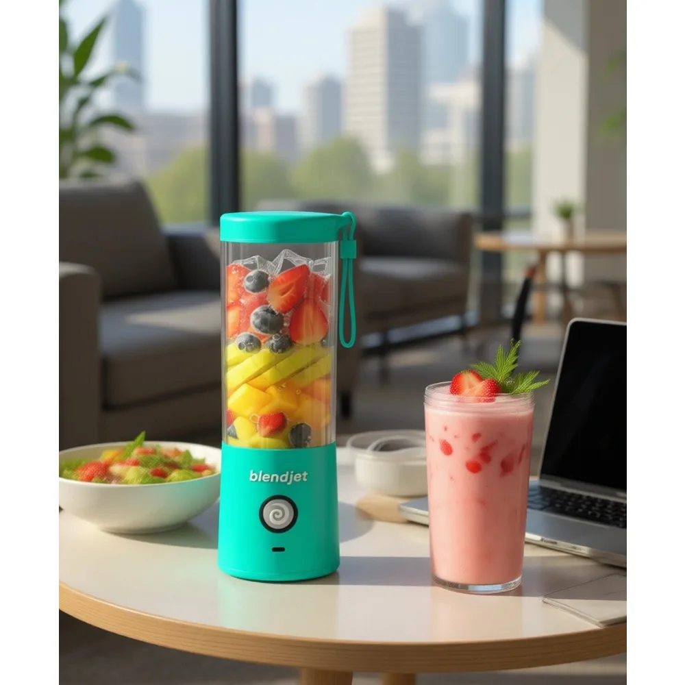 

Портативный персональный блендер для смузи на 16 унций с зарядкой через USB-C и функцией самоочистки