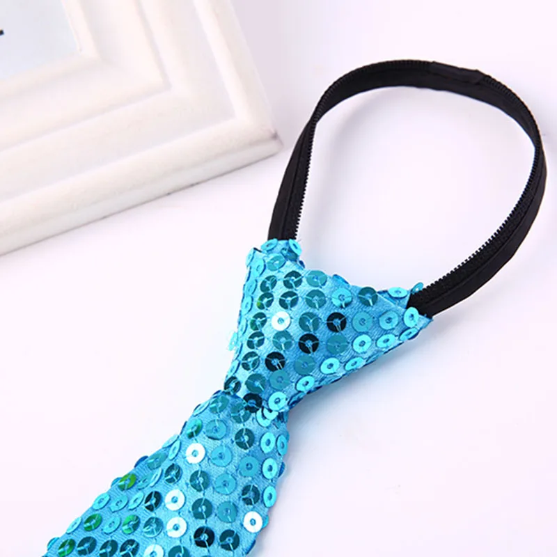 Sequin Tie Stage Performance Tie for Men and Women Universal High Quality and High end