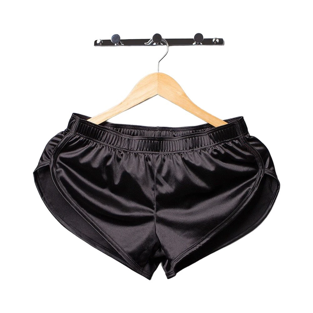 Comfortable Pajama Trunks Men Underwear Men Boxers Pajama Shorts 5 Spandex Mid Waist Solid Pattern Smooth Fabric