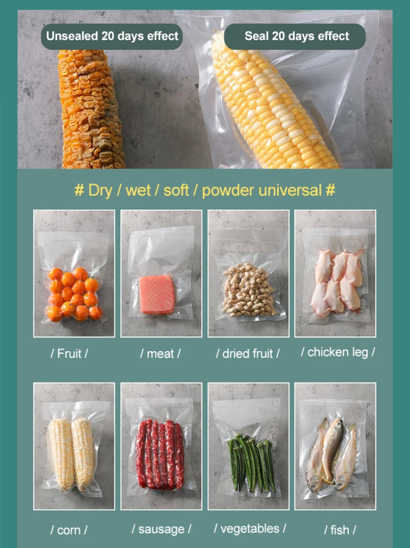 Miniature DryWet Sealing Machine Portable Automatic Sealing Machine Snack Preservation Home