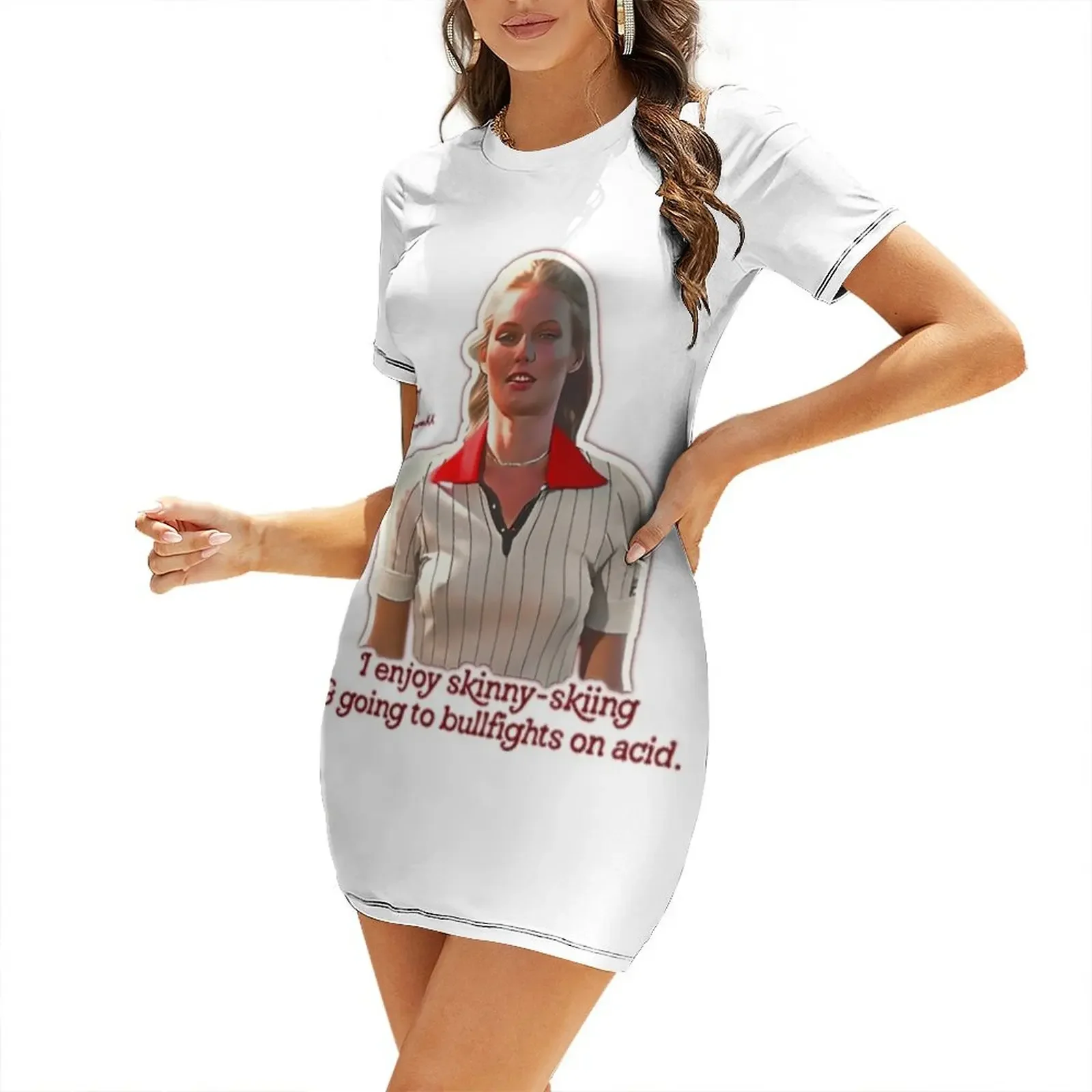 

Lacey Underall Enjoys - Caddyshack Short-Sleeved Dress women clothes Evening dresses women's fashion dresses