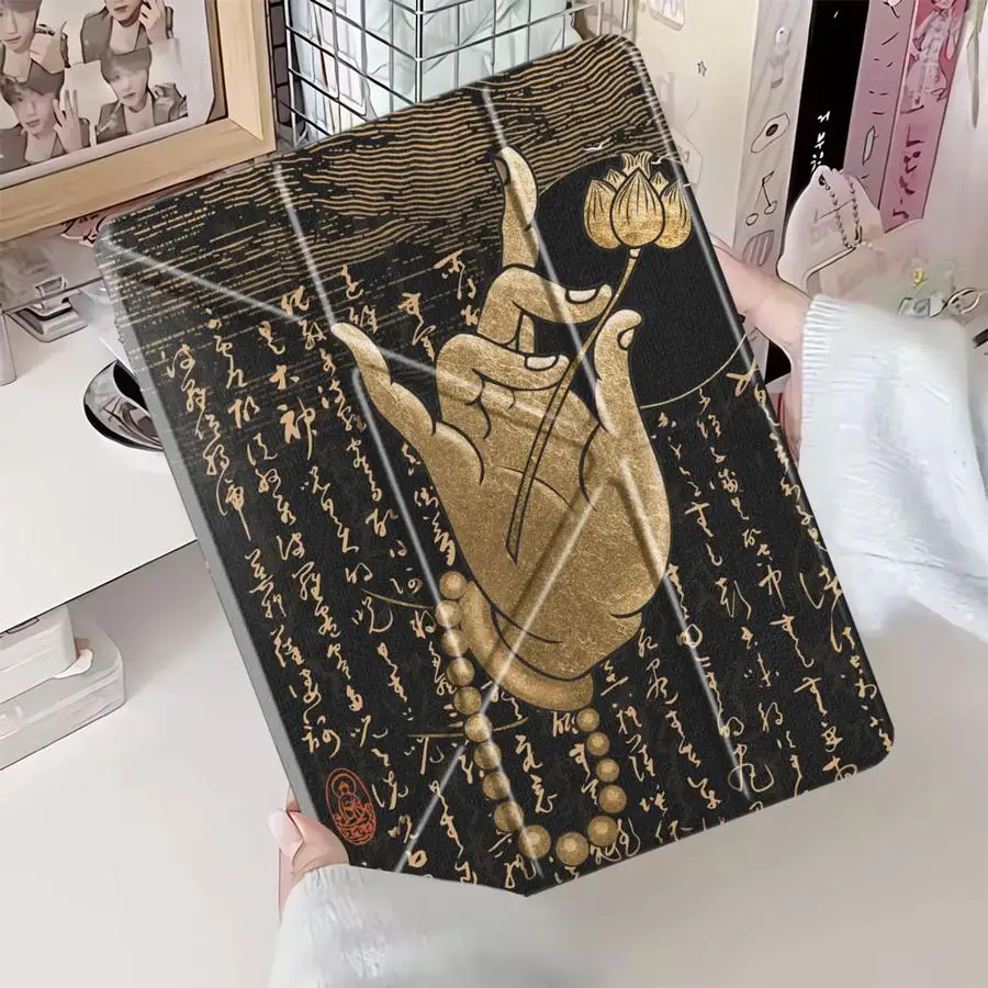 

National Style Pattern Design Holder Cover Tablet Case For iPad Air 4 5 M3 M2 1 2 M4 11inch Pro 2025 Mini 6 7 Pro 11th 10th 9th