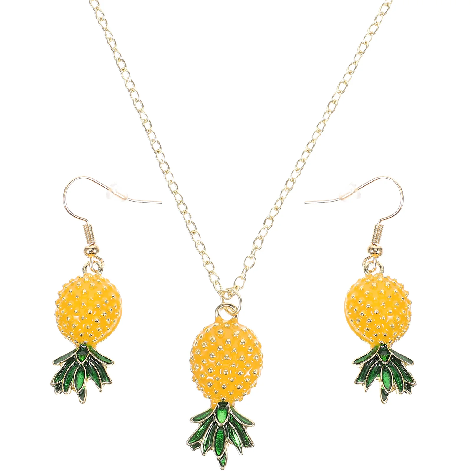 Tropical Fruits Necklace Quinceanera Pineapple Earring Men Sunglasses Earrings for Women Jewelries Miss