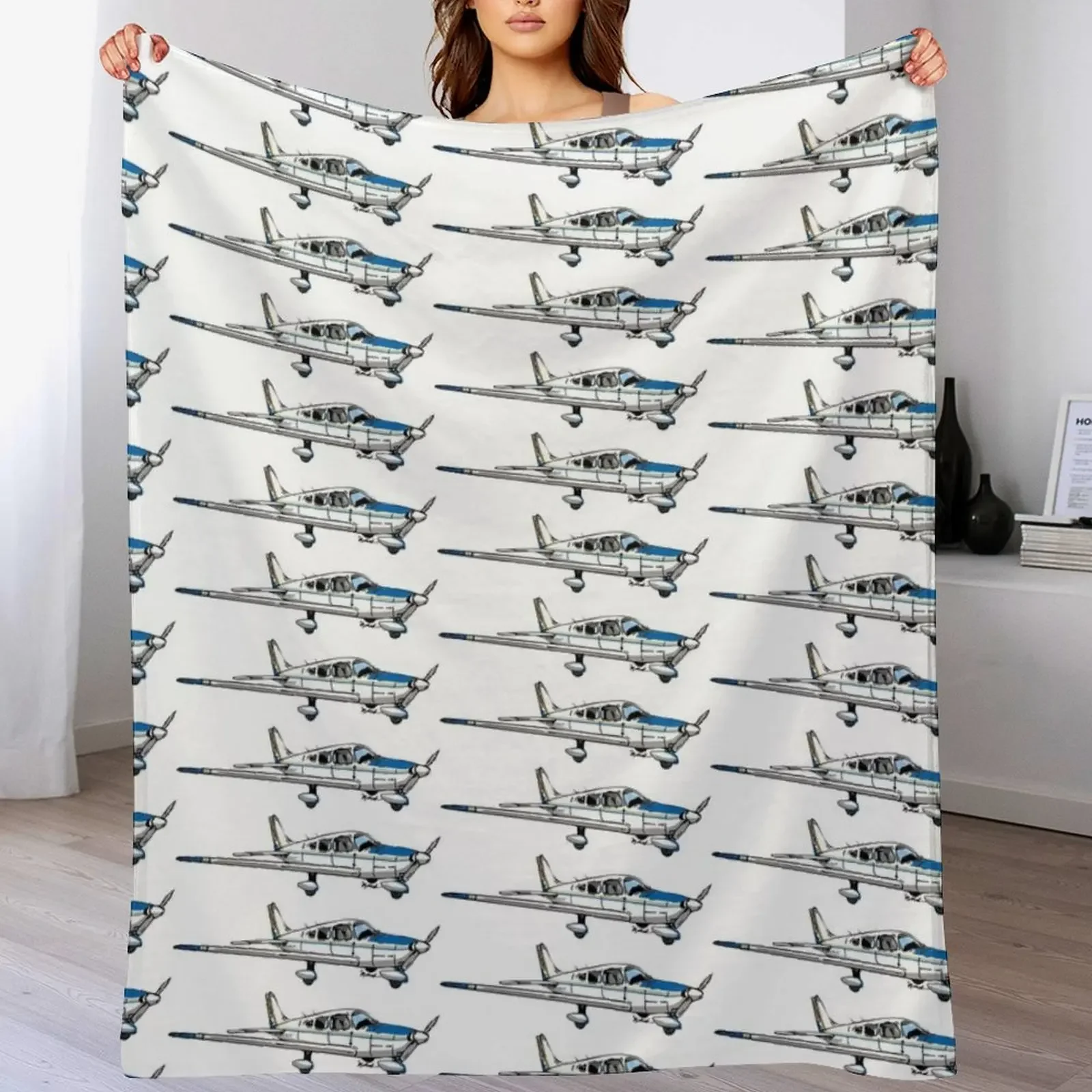 

Piper Archer II N28627 Throw Blanket Air Conditioner Soft Blanket for Office Home