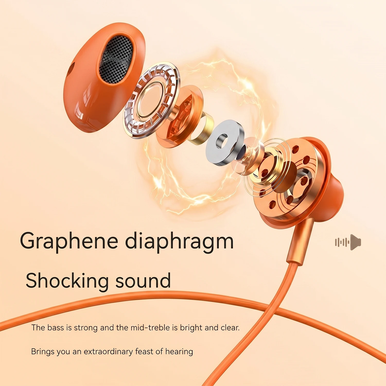 For Samsung In Ear Headphones HiFi Surround Sound Earphones USB Type C 3.5mm Wired Earbuds For Galaxy S25 S24 S23 S22 S21 Ultra