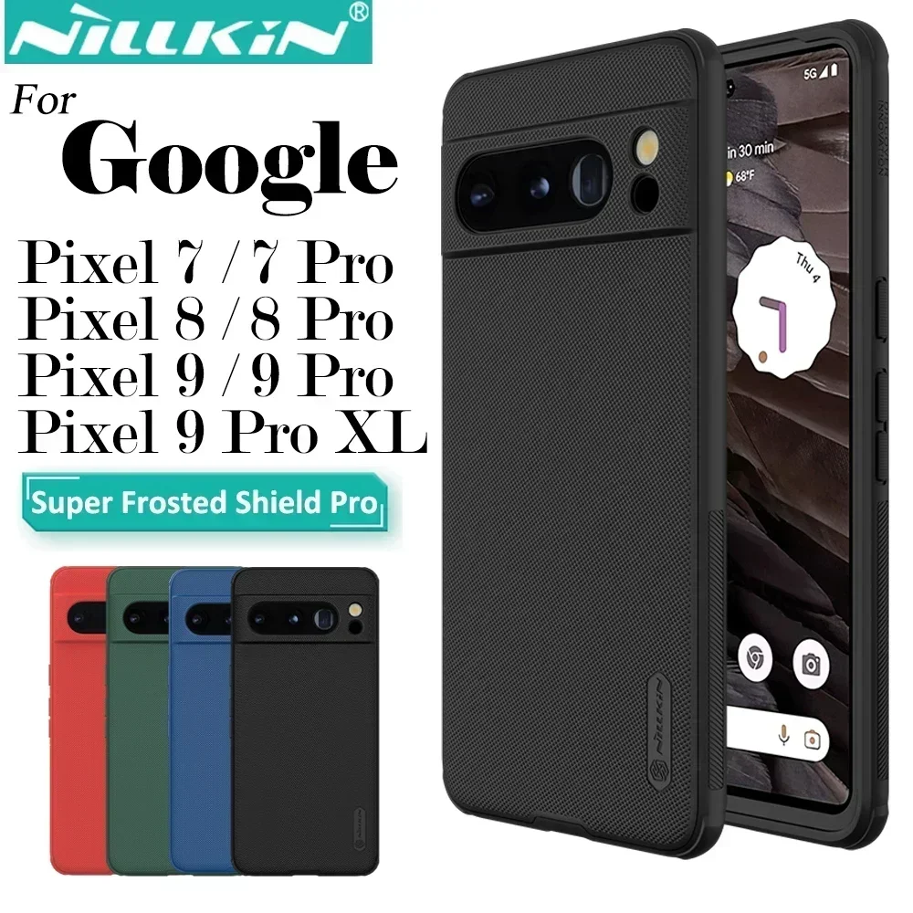 Nillkin For Google Pixel 9 Pro XL 9 Pro Pixel 8 Pro Pixel 7 Pro Case Frosted Shield Pro Anti Fingerprint Shockproof Back Cover