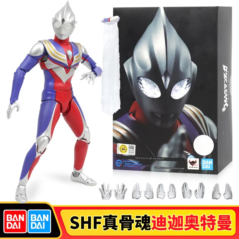 Bandai Ultraman toy, children's SHF real bone carving Diga super movable doll, the first generation figure model 15c boy SHE]