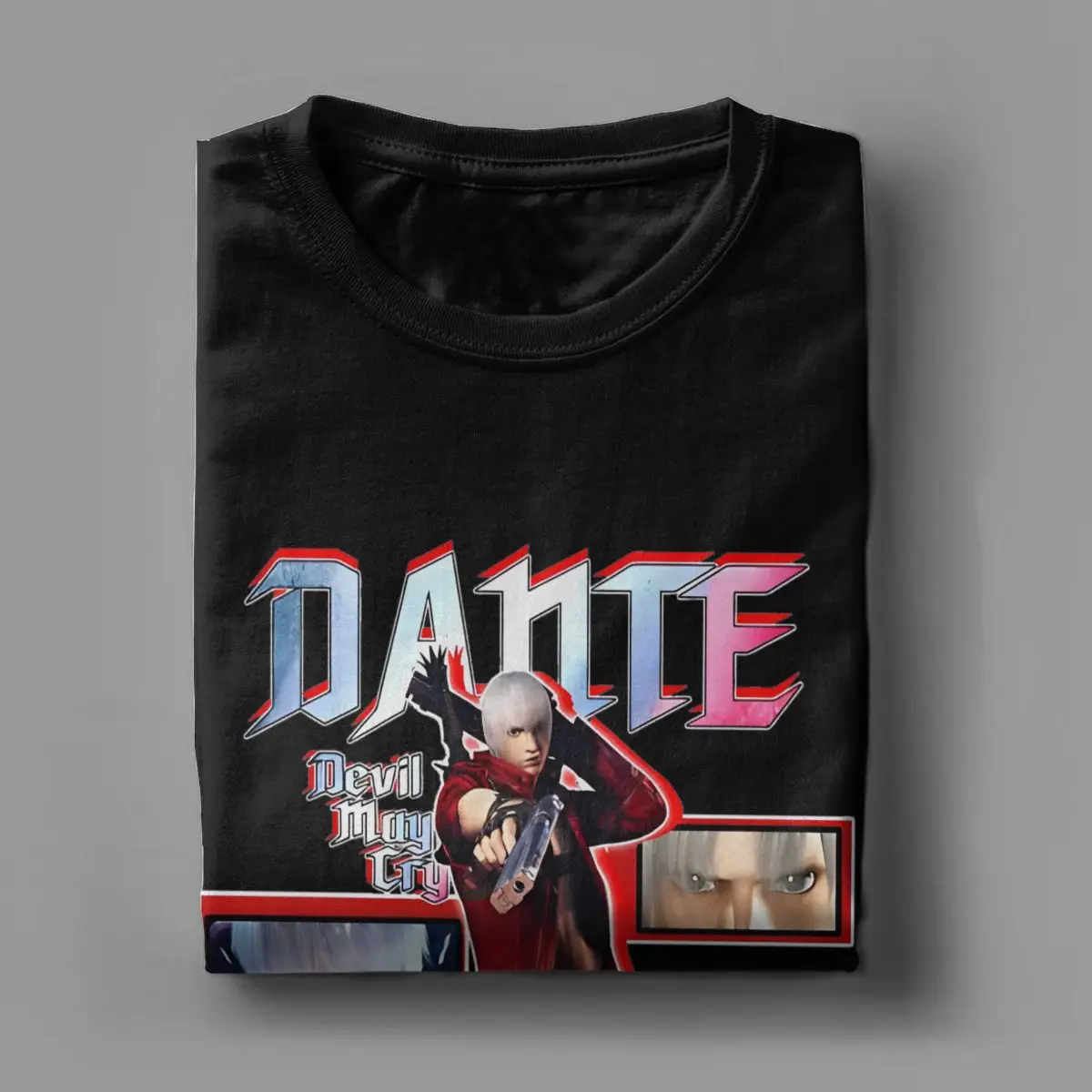 Dante Devils 3 T-Shirts Men Action Game DMC May Cry Hipster Cotton Tee Round Collar Short Sleeve T Shirts Big Size merchandise