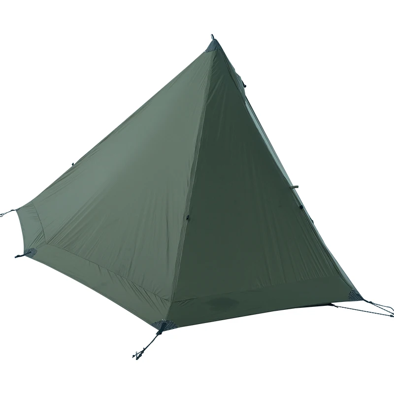 Ultralight Tent Single Person Pyramid Lightweight Backpacking Tent Waterproof Ripstop Nylon Other Tent For Outdoor Camping