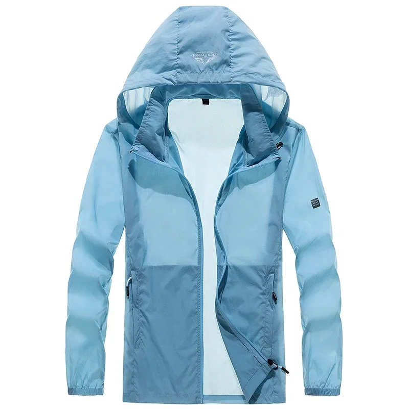 2025 الرجال مقاوم للماء الرجال النساء سترة واقية معطف واق من المطر سترة المطر التنزه تسلق الرجال الملابس الشمس حماية التخييم مقاوم للماء Jac #1