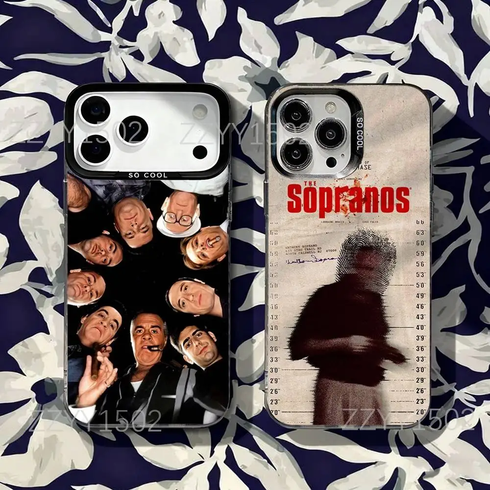 

The S-Sopranos Family For iPhone 17,16,15,14,13,12,X,8,Pro,Max,Plus,SE4,Air,Mini Anti-Slip Black IMD Matte Case