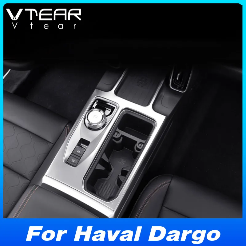 Vtear Central Control Cup Holder Cover Trim Car Interior Frame Decoration Panel Parts Accessories Products For Haval Dargo 2023