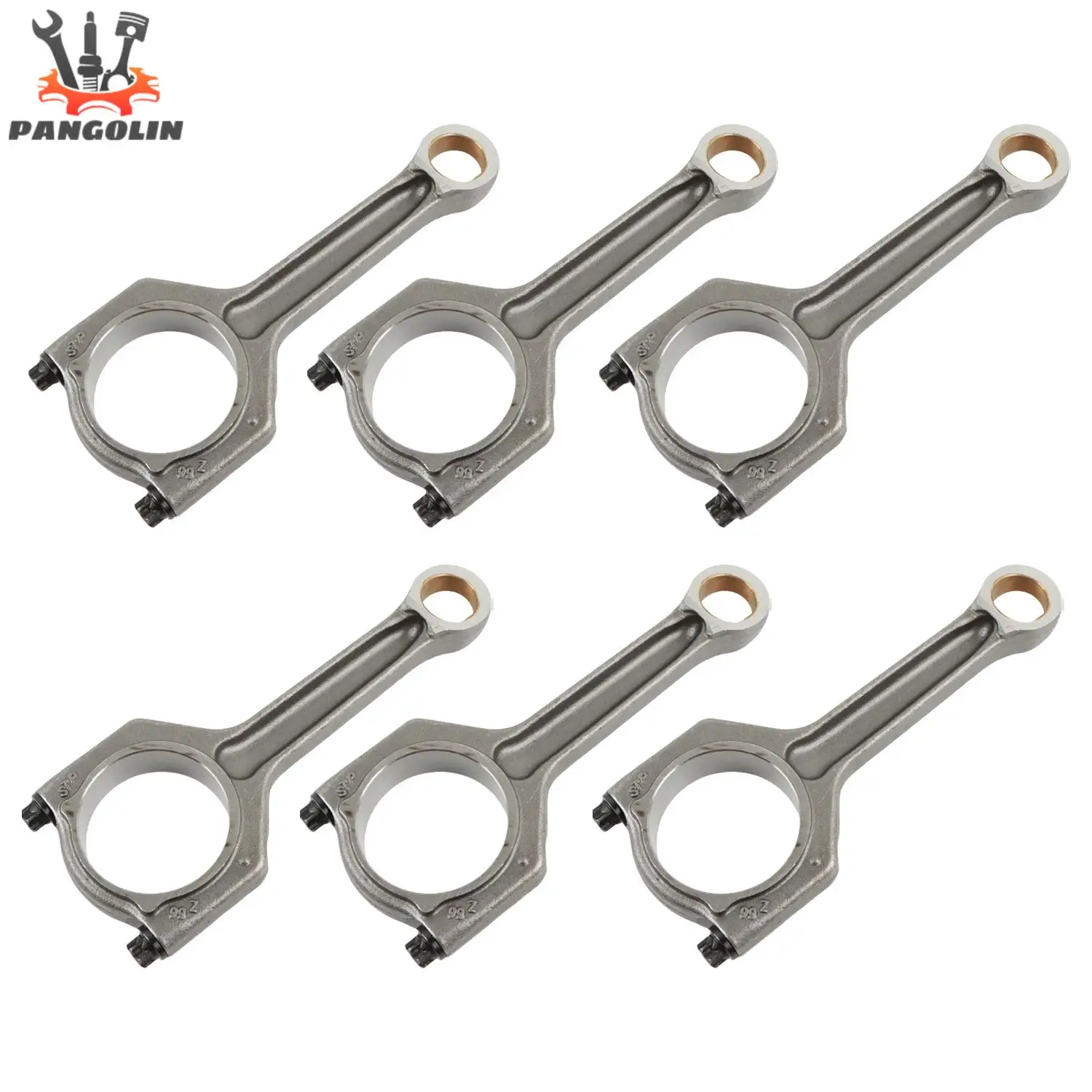 

6pcs New 11247624615 Connecting Rod for BMW F30 F10 35i 40i M2 M3 M4 3.0L Turbo L6 N55 S55 Engine with 1 Year Warranty