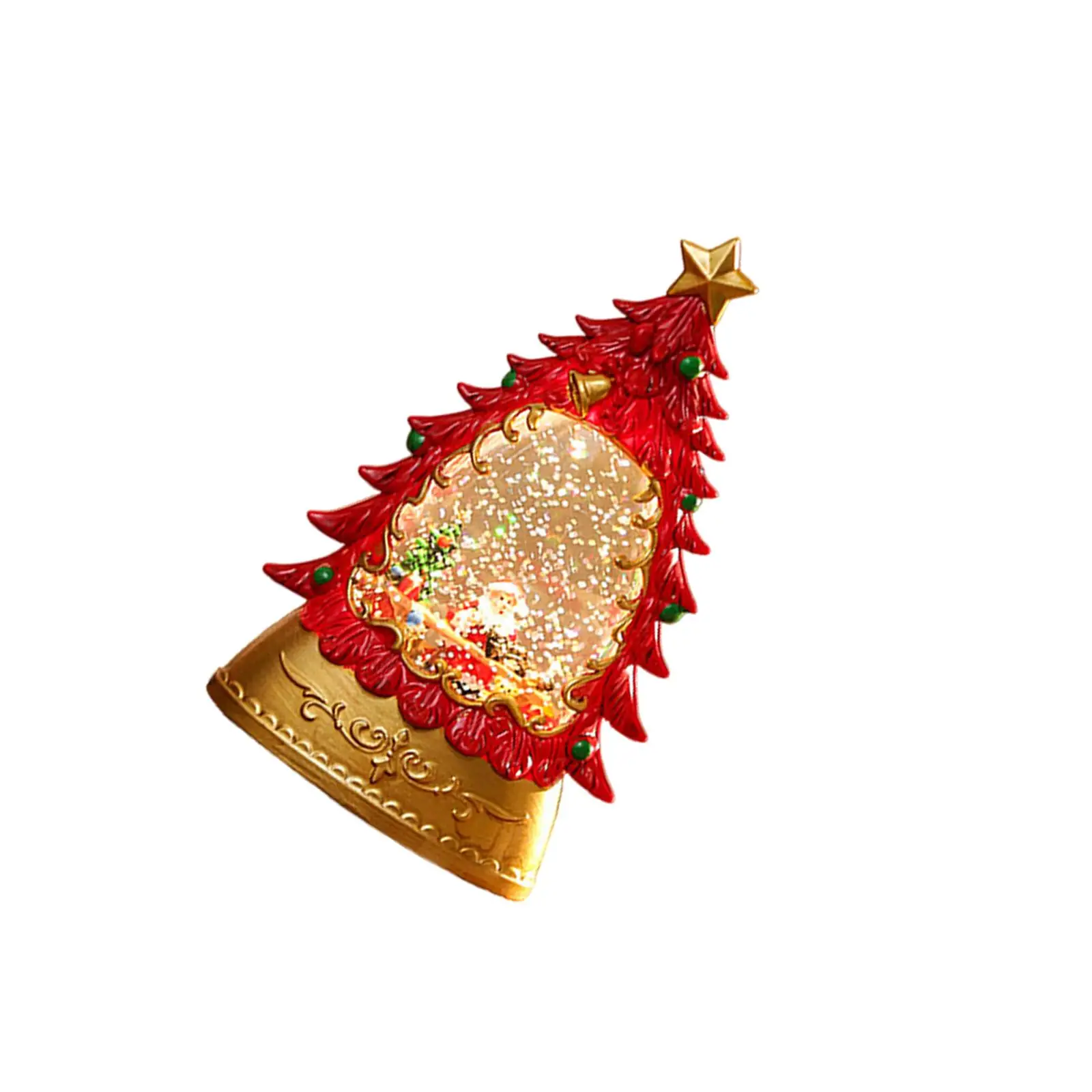 Snow Globe Lights Christmas Lantern Decoration with Built in Glow for Desktop Collectible Party Favor