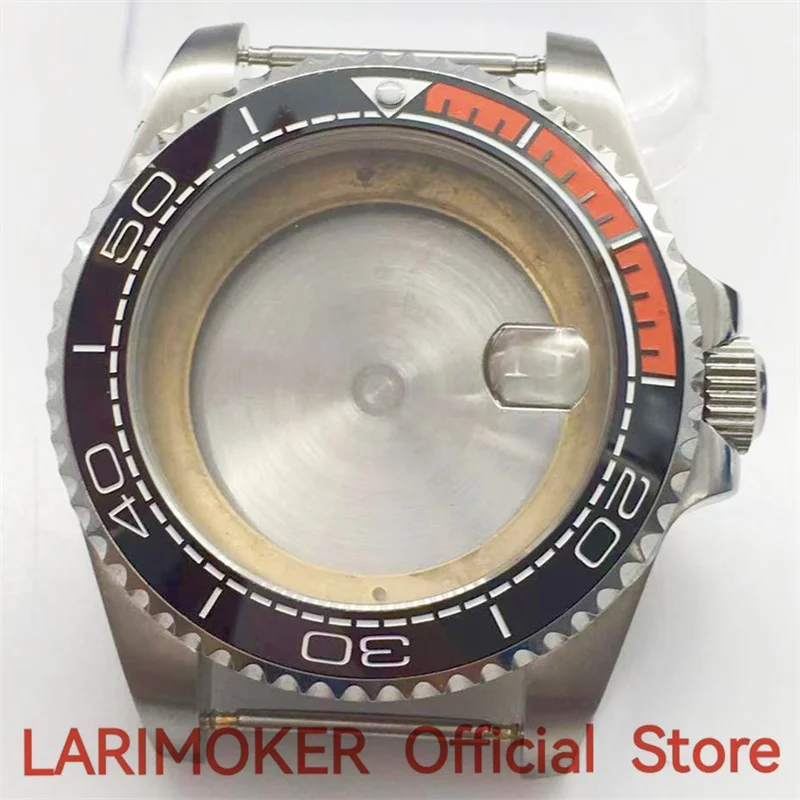 LARIMOKER  43mm Stainless Steel Sapphire Glass Silver Case miyota8215 DG 2813 3804 NH34 to NH39 PT5000 Seagull Movement