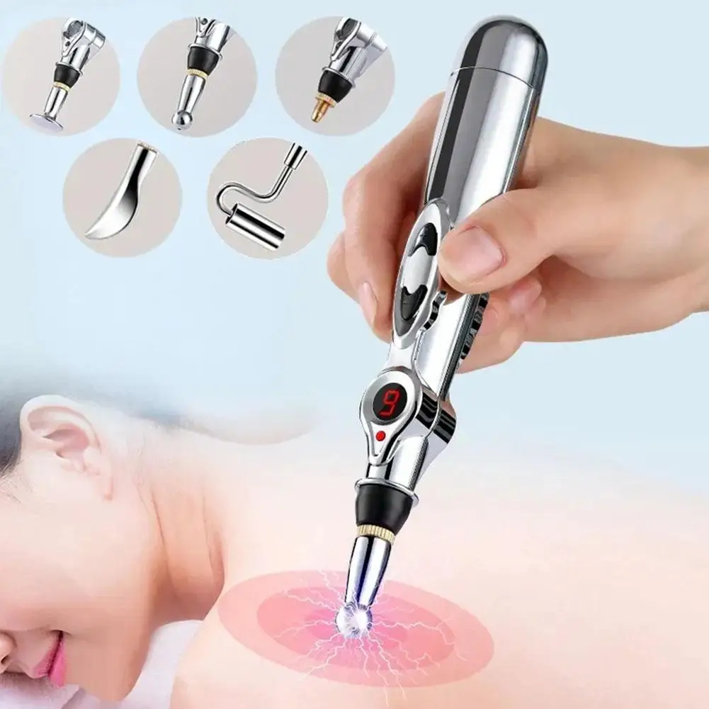 

Electric Acupuncture Point Massage Pen Pain Relief Therapy Massager Body Head Leg Laser Neck Meridian Electronic Pen Energy J0B4