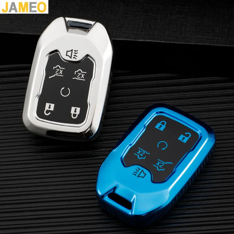 Soft TPU Car Remote Key Case Cover Shell For GMC Yukon Suburban Tahoe Silverado Sierra Acadia Terrain For Chevrolet Holder Fob