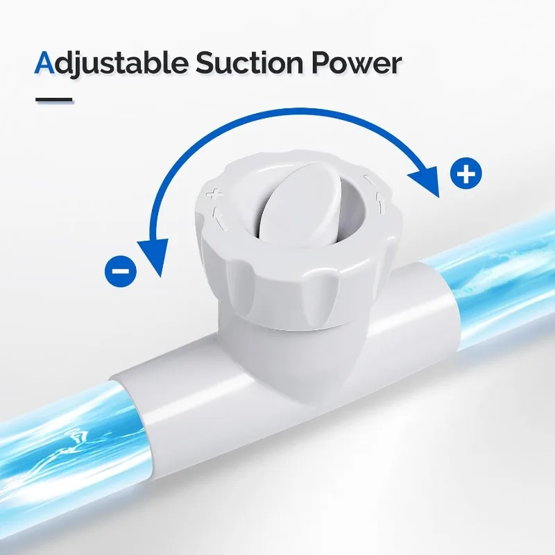 Pool Cleaner Suction-Side Pool Vacuum Automatic Sweeper for Inground Swimming Pool,Climbs Walls -39.6ft Tangle Free Hose