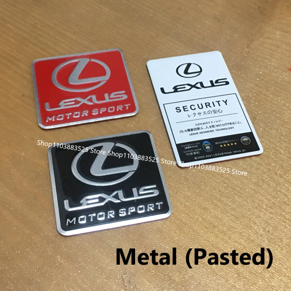 

Metal Car Side Rear Trunk Badge Sticker for Lexus ES NX RX UX CT LC RC GS GX IS LS LX RX300 GX460 IS200 Ct200 IS250 GS300 ES200