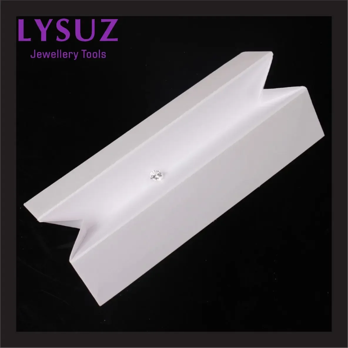 10pcs White Gemstone and Diamond Color 4c Grading Paper Sorting Tray Professional Gemological Identification Tools LYSUZ