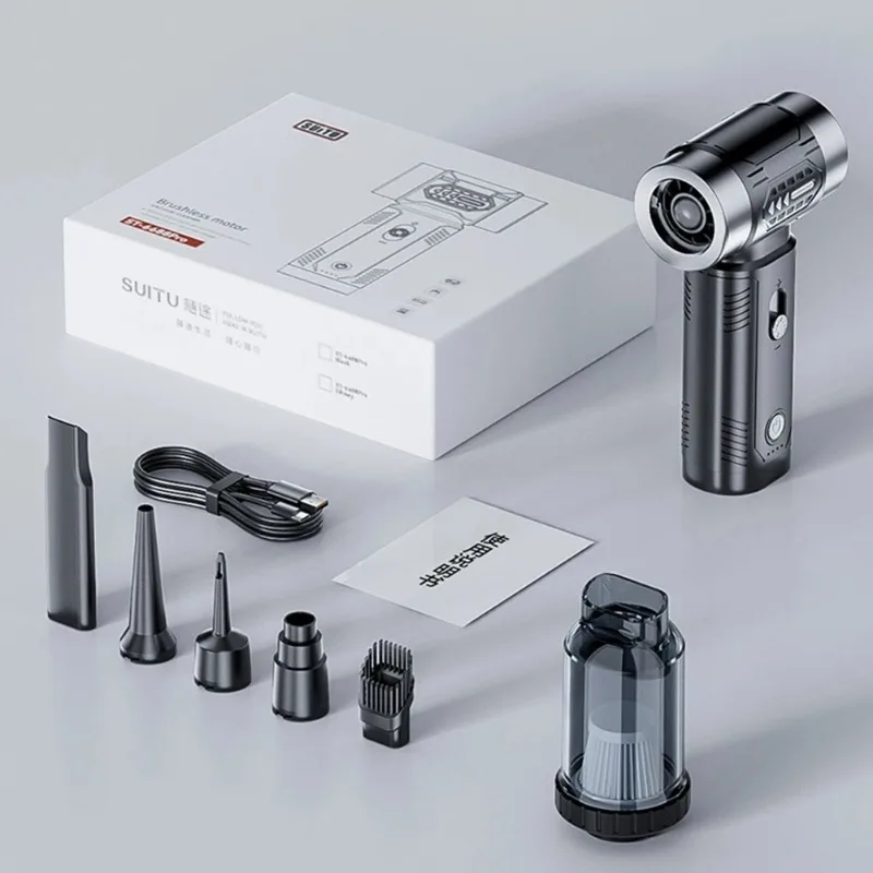 Xiaomi Violent Turbo Fan 100000RPM Высокоскоростной турбинный вентилятор с наддувом Hurricane Бесщеточный двигатель Электрический пылесборник 4500Pa