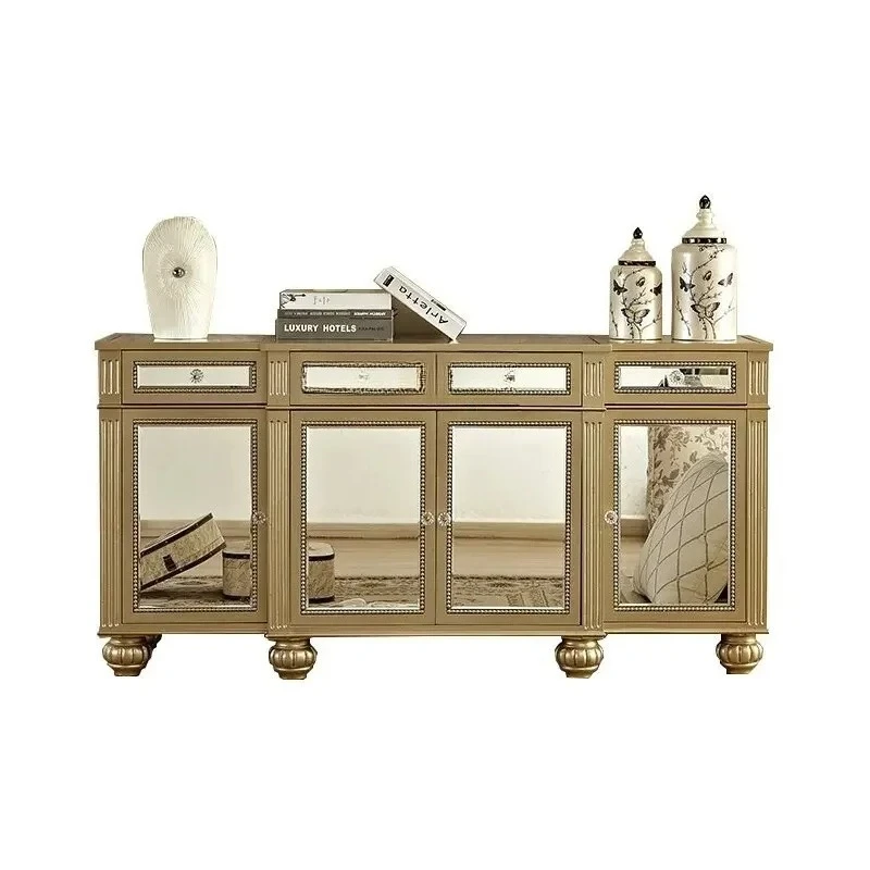 Mirror Sideboard Cabinet Integrated Wall Storage Cabinet Living Room Entrance Entrance Restaurant Multi-Functional Side Cab