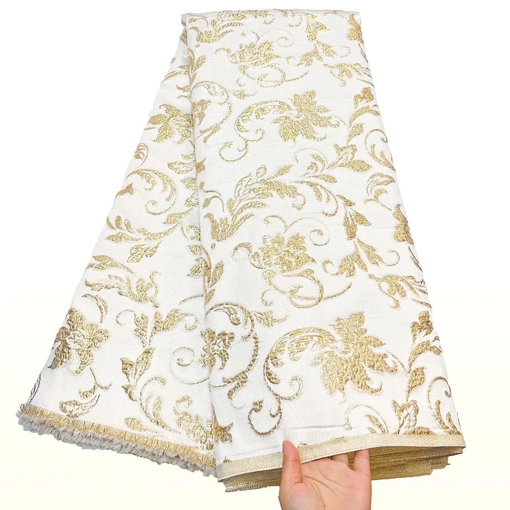 brocade-jacquard-lace-fabrics-5yards-2025-high-quality-french-gilded-lace-for-women-wedding-party-dresses