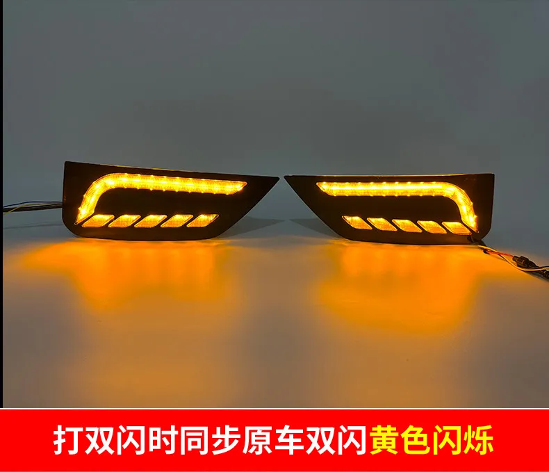 Car Led Daytime Running Lights Front Bumper Fog Light Modified Dynamic Turn Signal Daylights For 3rd Generation MG MG6 2020-2022 detail image 11