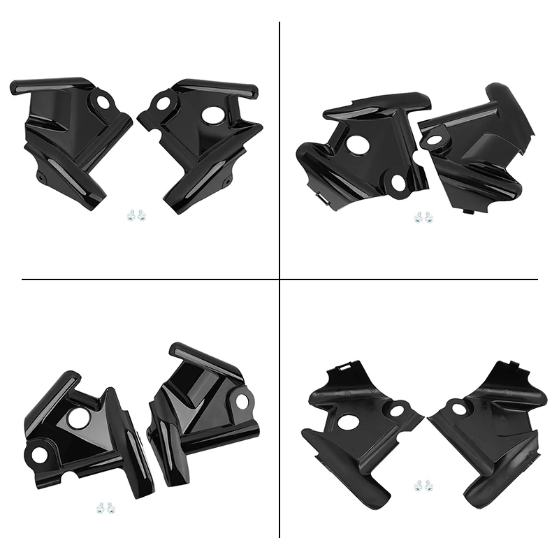 Motorcycle Chrome Black Front Cowl Neck Cover Frame Cover Side Faring Guard For Yamaha Vstar Xvs1100 1100 1999-2011
