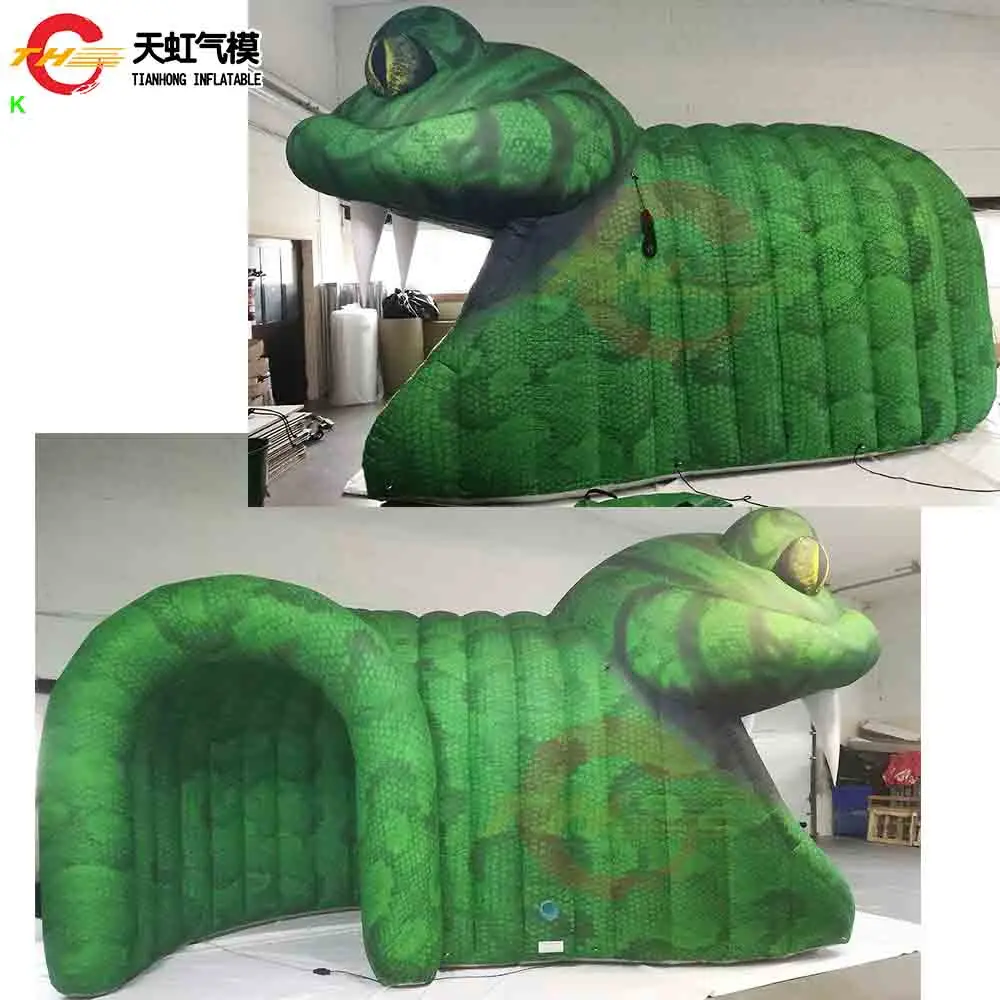 

Бесплатная доставка гигантская надувная палатка-туннель в виде змеи, страшная сценическая палатка для украшения Хэллоуина