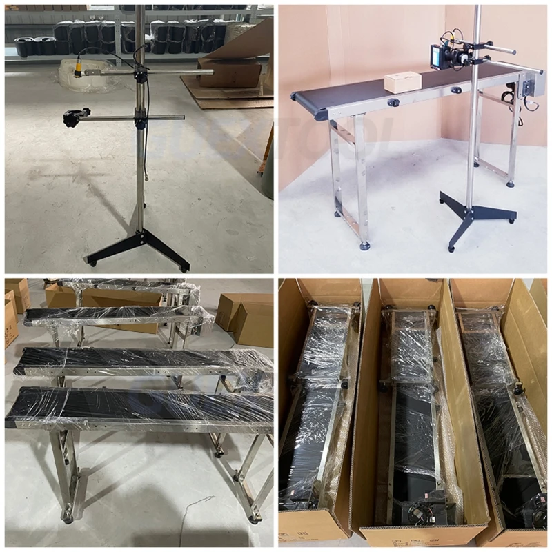 Imagem -04 - Transportador Automático Linha de Montagem Velocidade Ajustável Usado para o Transporte do Produto Pulverização Packag Data Coding 150cm Aço Inoxidável