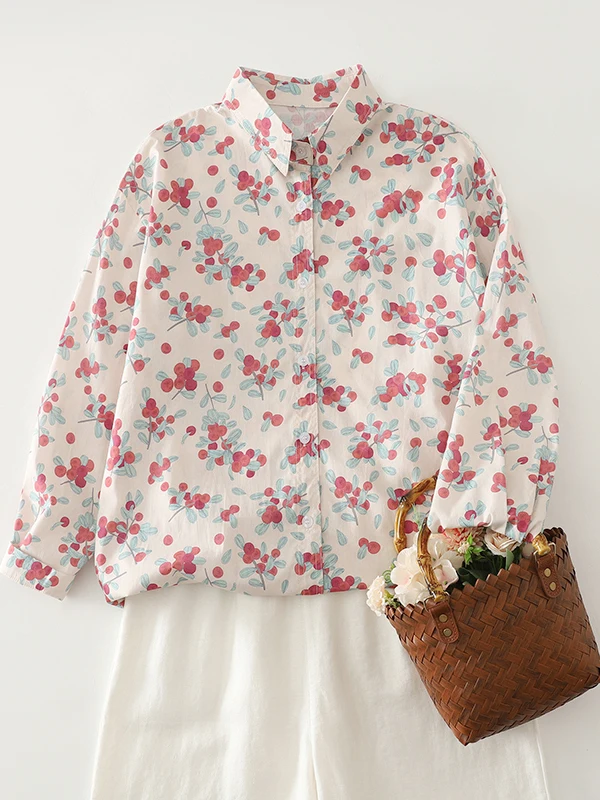 

Весна 2026, повседневный длинный женский кардиган с цветочным принтом Sve irt, большие размеры, с воротником на одной пуговице, унисезонный открытый кардиган для отдыха