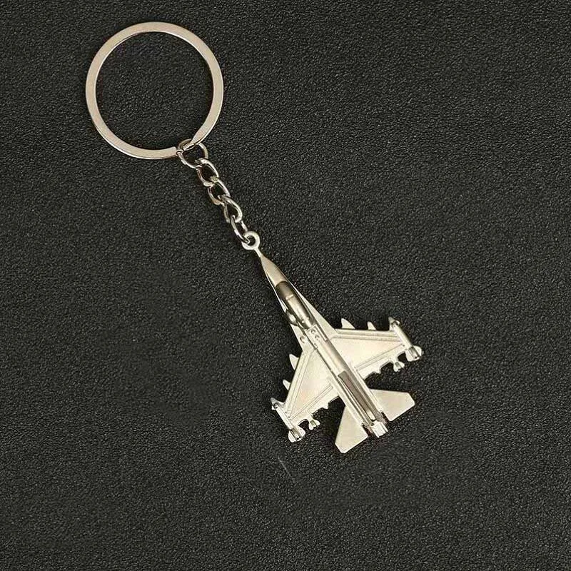 Metal World War Game Fighter plane Warplane Airplane Keychain Funny Aviation Aircraft 3D Tank Keyring Key Chain