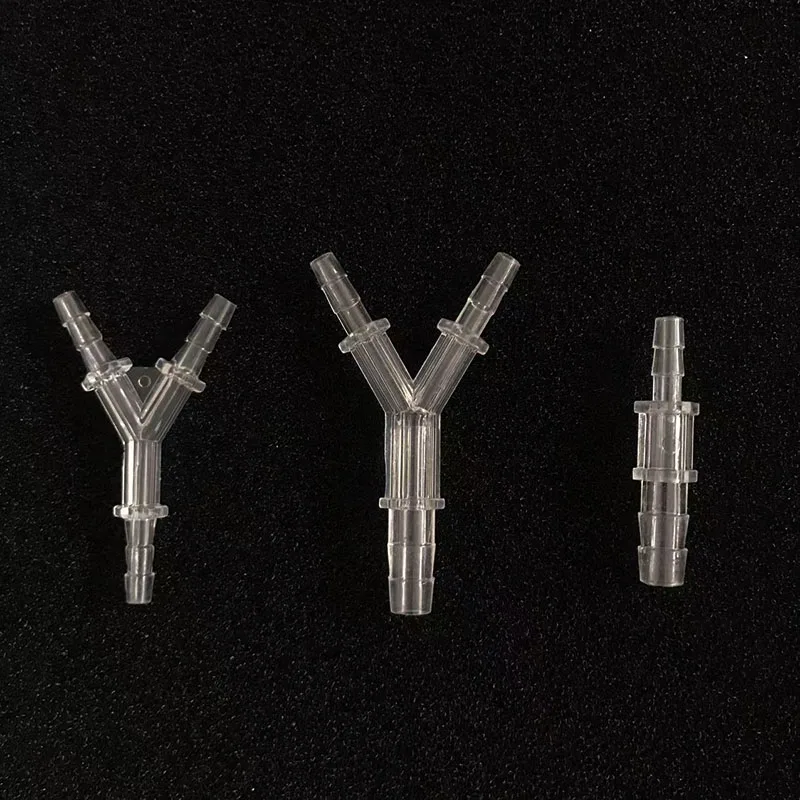 5pcs/lot 4mmY Shaped Plastic Connector 3 Ways Aquarium Fish Tank Air Pump Connector Control Valve Air Pipe Tubes Accessories