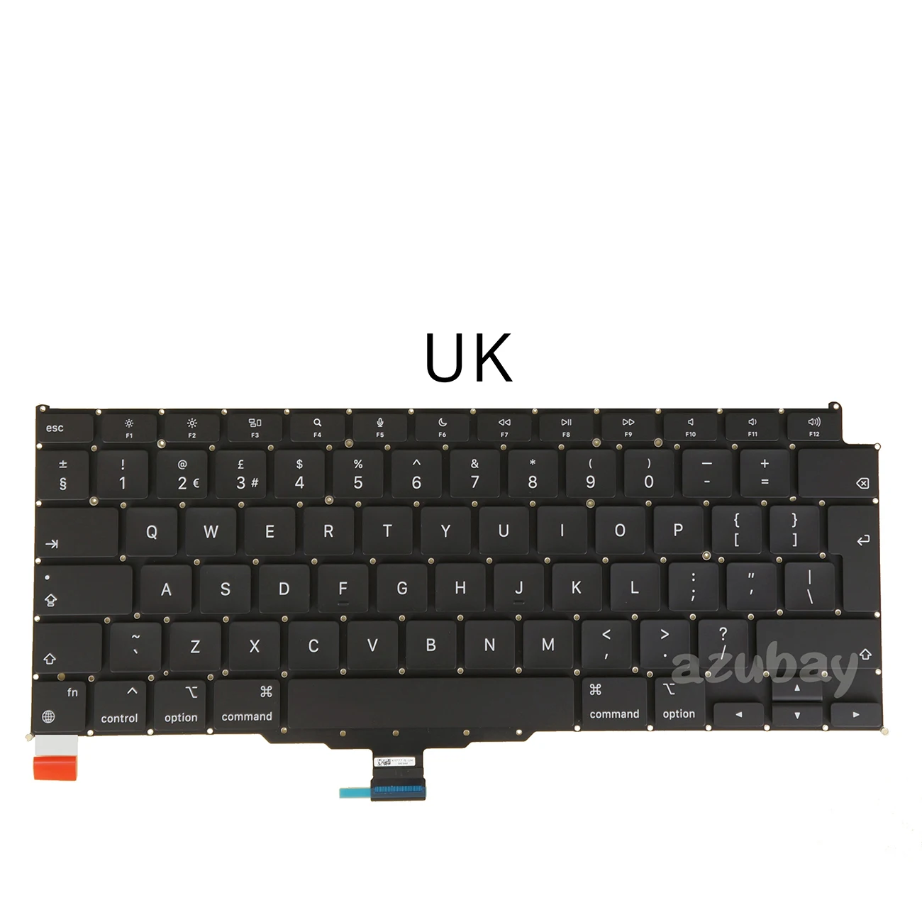 

Британская клавиатура для Apple MacBook Air 13 дюймов A2337 2020, черная подсветка, без рамки