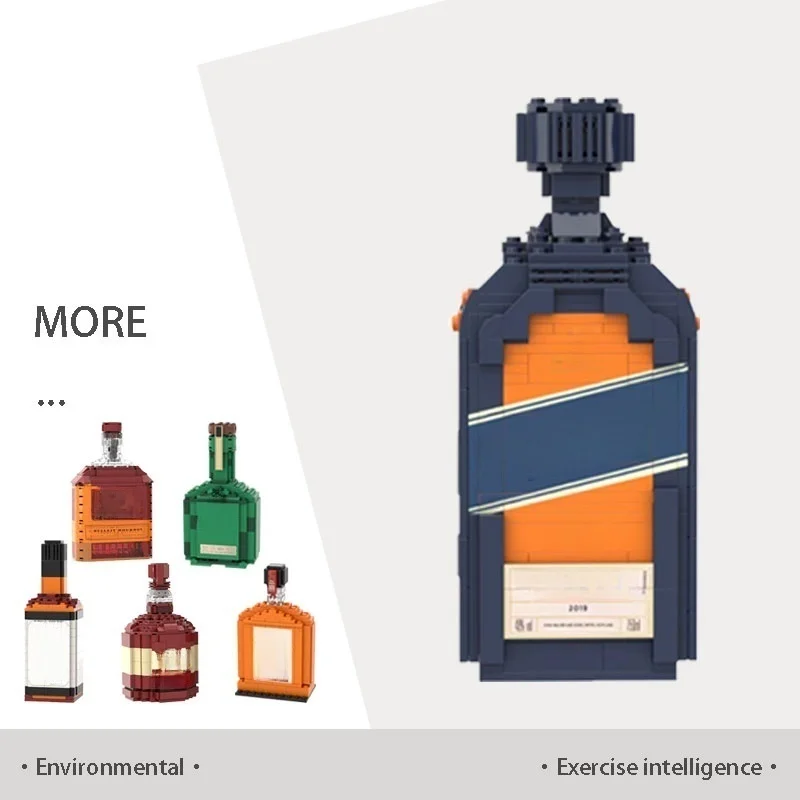 

New Creative Toys Wine Bottle Building Blocks,Assemble Building Blocks,Creative Building Block,Ornaments, Home Decor,Gifts