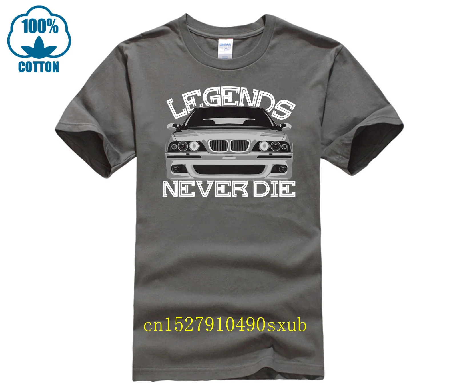 Bwm E39  t shirt Legends Never Die degli uomini a maniche corte  t shirt Stampa Grafica