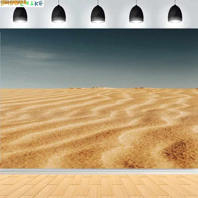 واسعة الرمال الكثبان الرملية المشتعلة الشمس الصحراء خلفيات للتصوير الفوتوغرافي غروب الشمس السماء الصخور سفاري المشهد شجرة مجففة عيد ميلاد خلفية DS-02 #5