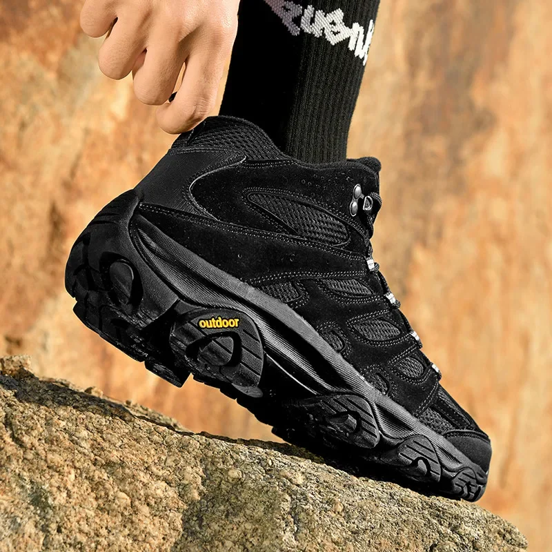 أحذية المشي لمسافات طويلة في الهواء الطلق الرجال مريحة خفيفة الوزن المضادة للانزلاق مقاومة للاهتراء منخفضة أعلى أحذية الرجال تنفس موضة عادية الرياضة الرجال #3