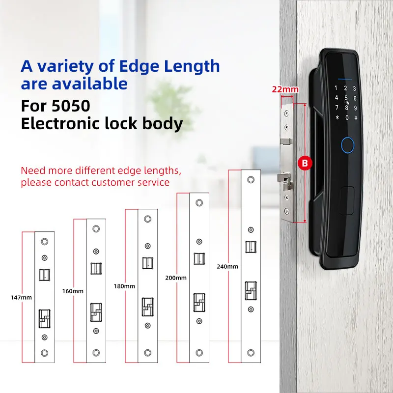 8 Language Tuya Smart Home Electronic Lock WiFi APP Biometric Fingerprint Smart Door Lock Digital Password Unlock Security