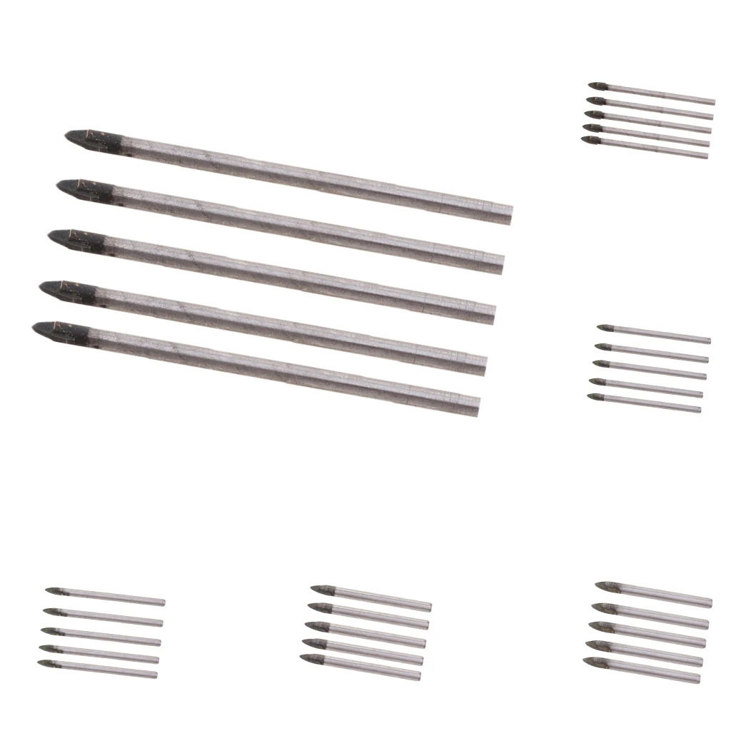 ชุดที่เปิดรูสามเหลี่ยมสําหรับชุดดอกสว่านแก้วเซรามิกกระเบื้อง