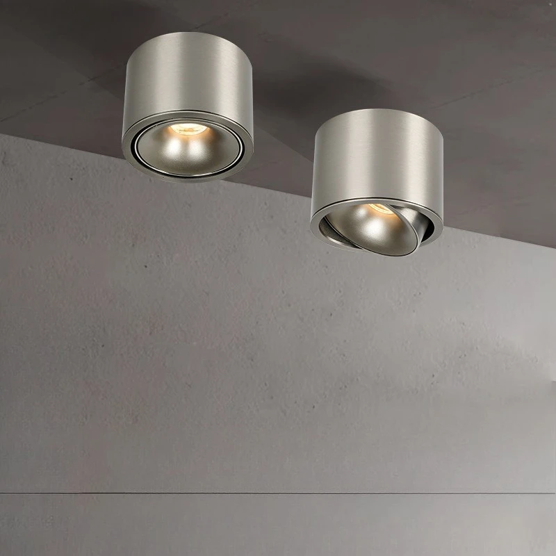 

Thin Rotating COB Ceiling Lamp Surface Mounted Anti Glare Dimmable LED Spotlights AC220V for Living Room Bedroom Home