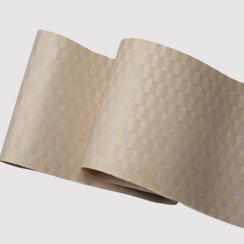 

250X38 см квадратный блок узор деревянный шпон лист геометрический шпон для современного декора мебели стены панели и проектов DIY