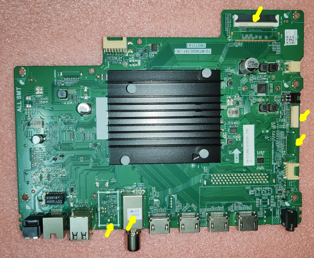 

TD.MT9020.781(N) 1MST31A1 led TV motherboard tested well Multiple specification interfaces, buyer checks photos
