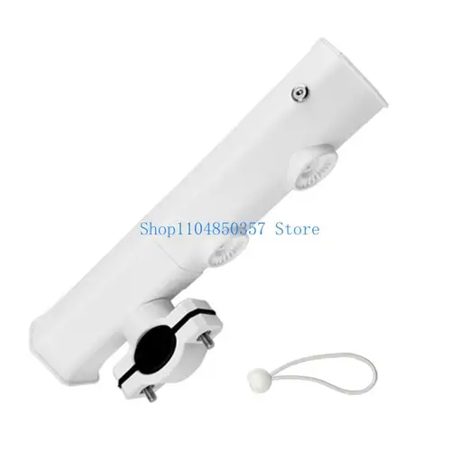 Soporte de plástico para caña de pescar, soporte de montaje de tubo giratorio portátil, estante para caña de pescar ajustable, accesorios de pesca