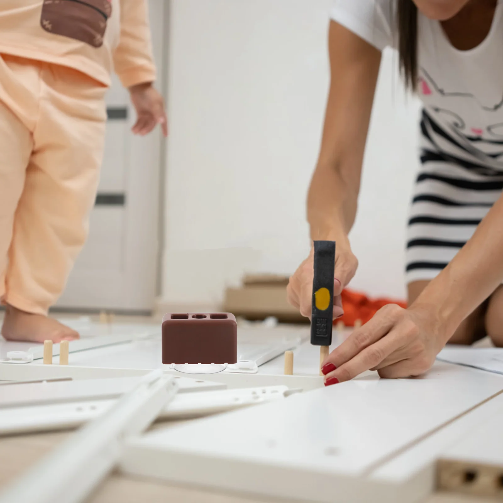 موصل قابل للفصل، حامل أمان مثبت مضاد للانزلاق، مثبت بلاستيكي بديل للسياج #5